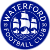 Waterford FC emblem with sailing ship, Irish football team logo.