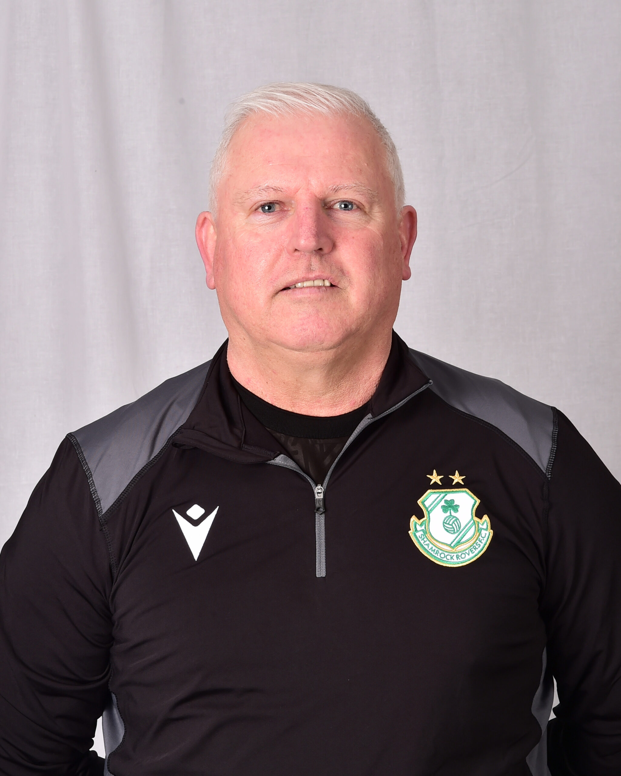 Tony Cousins, former Shamrock Rovers player, in team kit.