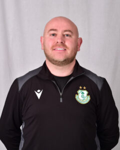 Barry Slattery in Shamrock Rovers kit, smiling, portrait.