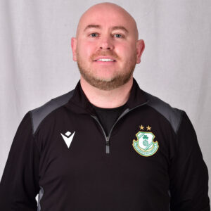 Barry Slattery in Shamrock Rovers kit, smiling, portrait.