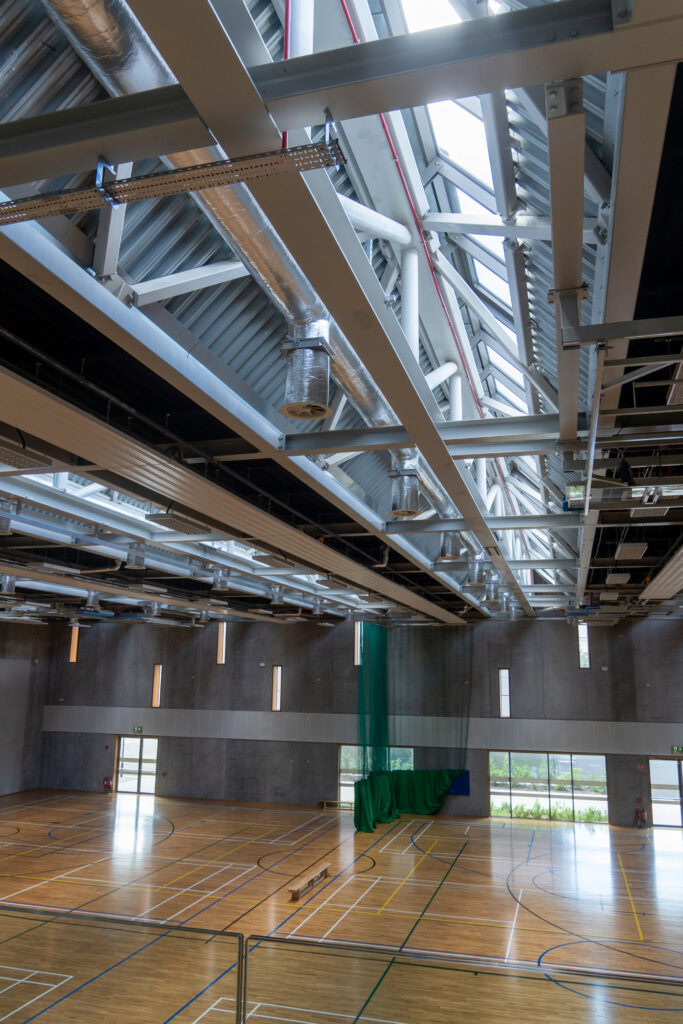 Interior view of SRFC Women’s Facility at TU Dublin Tallaght Campus gym.